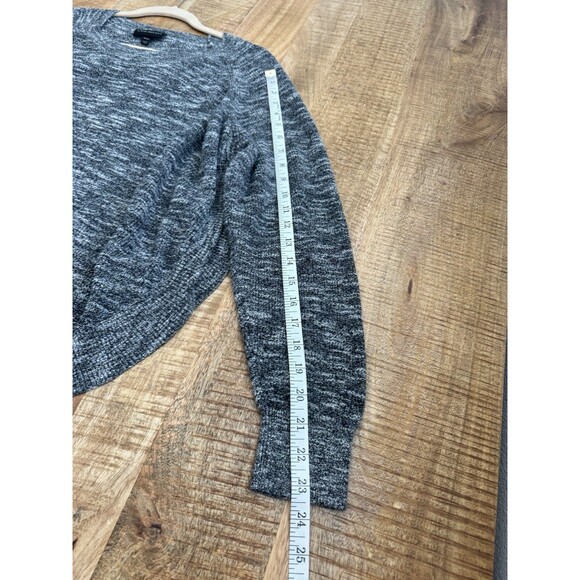 Lane Bryant Women's Heathered Grey Round Neck Pullover Sweater Buttons 22/24 - Picture 11 of 11